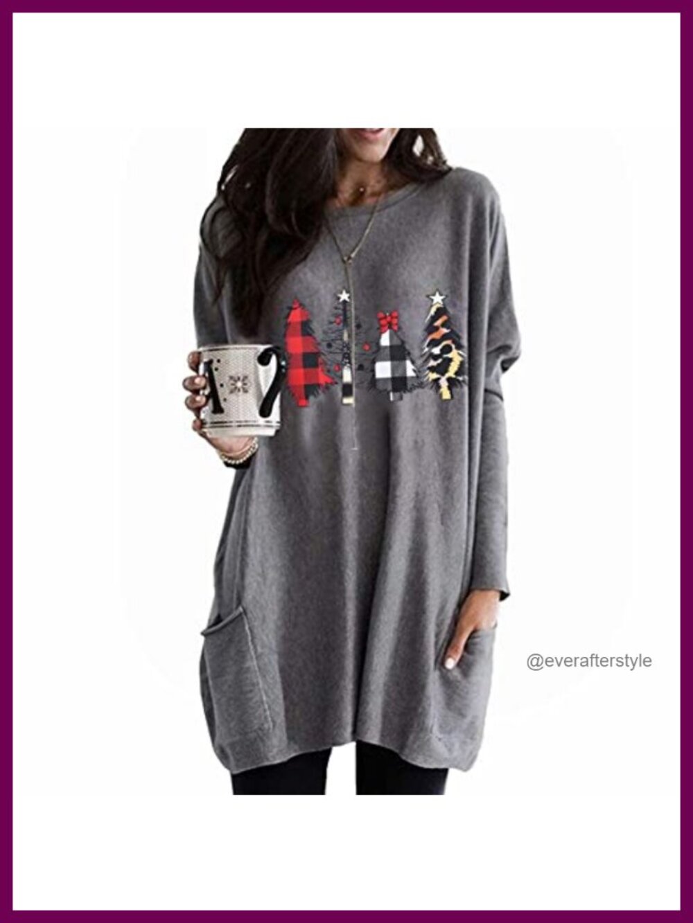 Christmas Movie Watching Shirt Xmas Truck Tree Long Sleeve Tunic Pullover Top